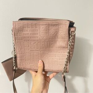 Steve Madden Blush Embossed Crossbody Bag